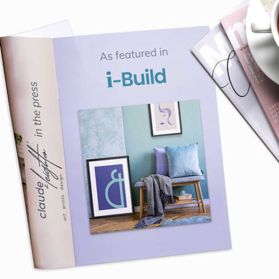 Very Peri line drawing & typography art as seen in i-Build Magazine