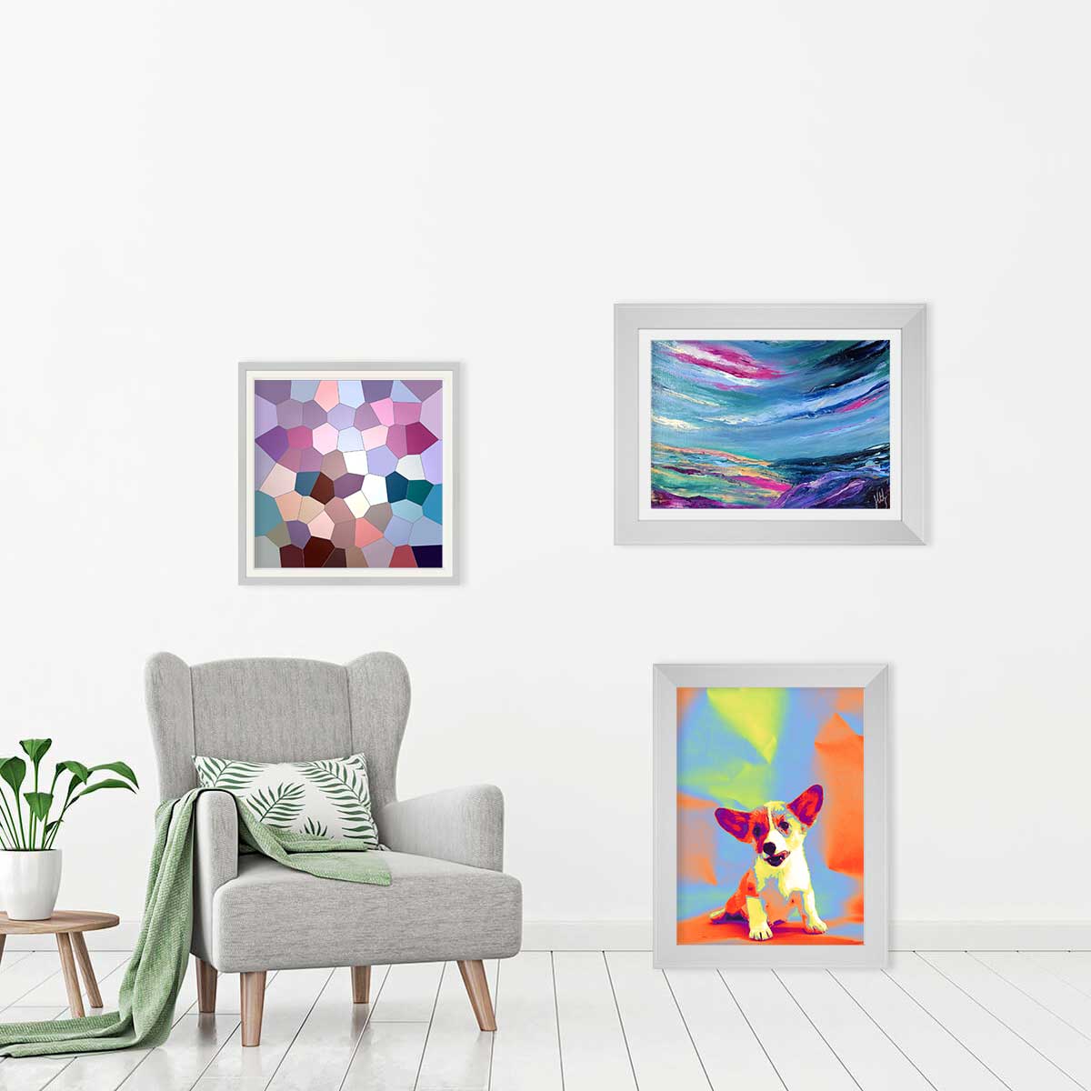 Multicoloured art prints & posters