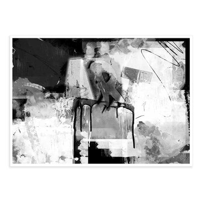 ART monochrome abstract art print