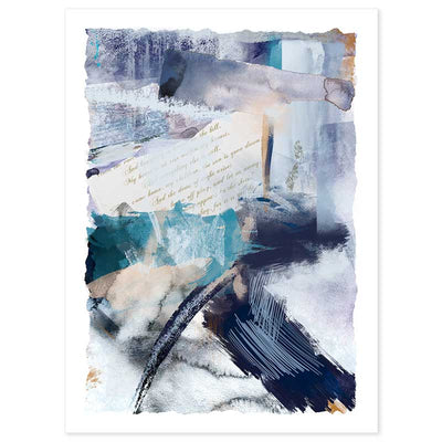 Dew of Night blue abstract digital art print