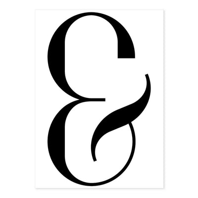 Elegant Ampersand Typography Poster