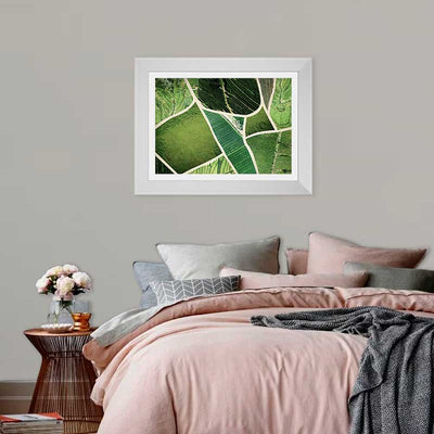 Fine Art Photography Print of green fields - framed bedroom - Claude & Leighton