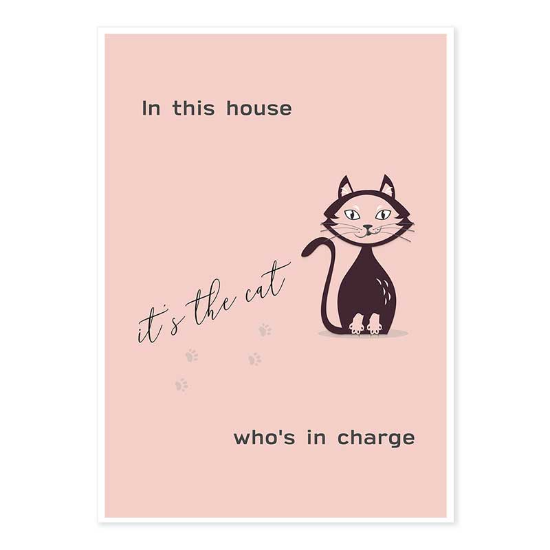 It's the Cat Typography Poster