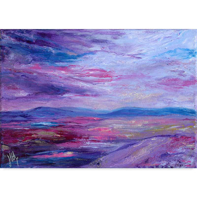 Purple Scottish landscape wall art print - Alba III by Jayne Leighton Herd