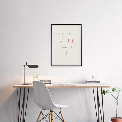 24/7 Numerical Typography Poster - Twenty Four Seven wall art in office - Claude & Leighton