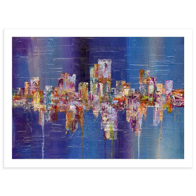 Abstract Cityscape Art Print - Colouration XXII