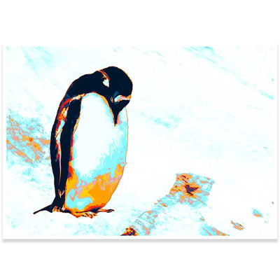 Trio of Penguins - gift set of 3 mini art prints
