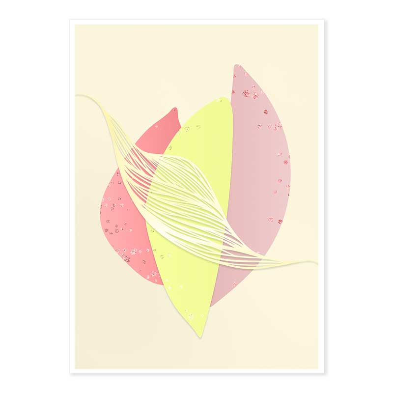 Summer Fruit Abstracts - gift set of 3 mini art prints